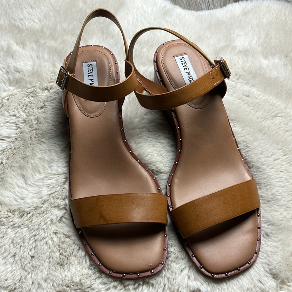 Steve Madden Slingback Wedge Sandals Size 12 - Picture 3 of 11